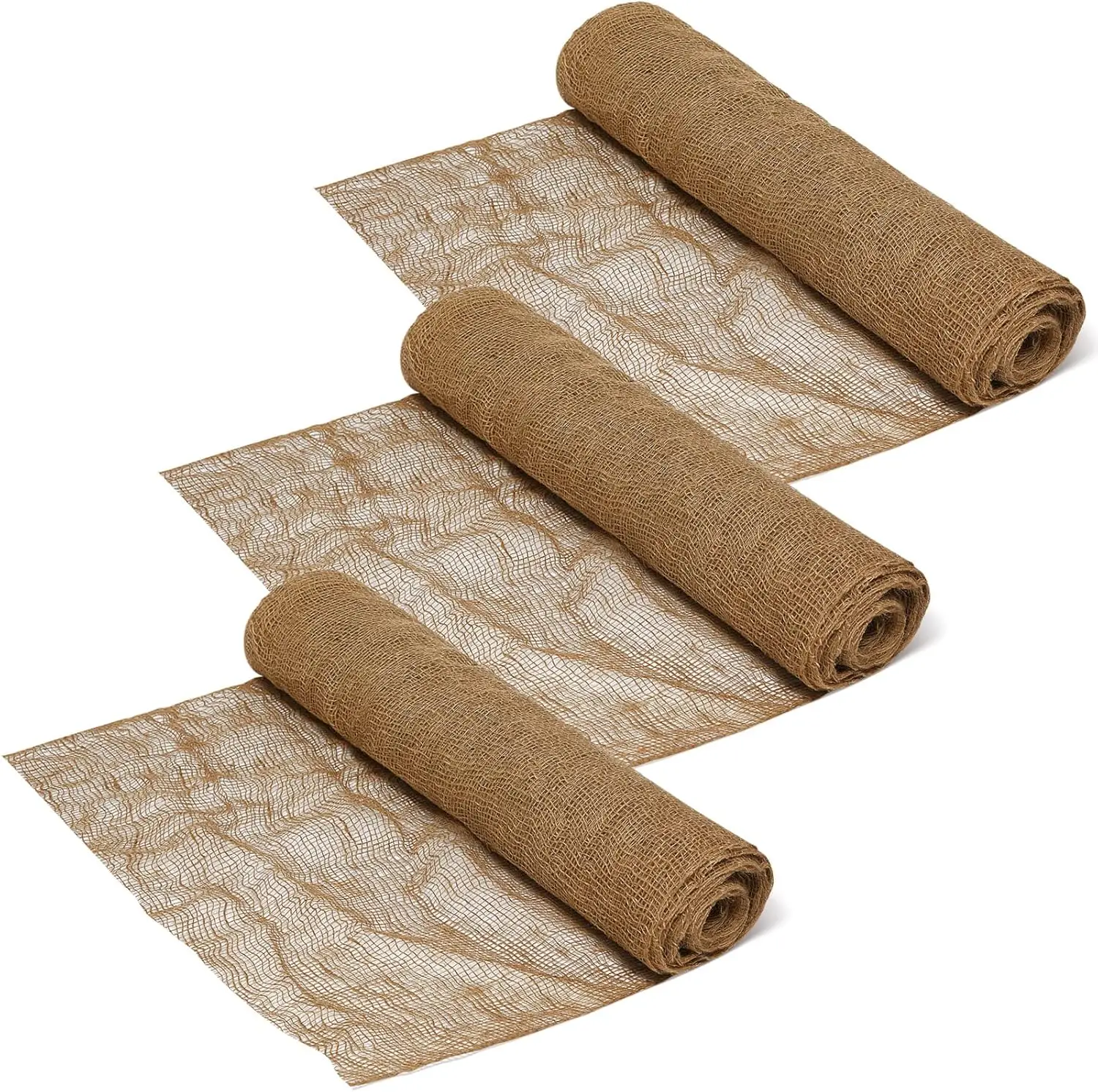 

3 Pcs 48" x 90 ft Burlap Erosion Control Blanket Netting Mesh for Raised Beds Soil Slope Protection