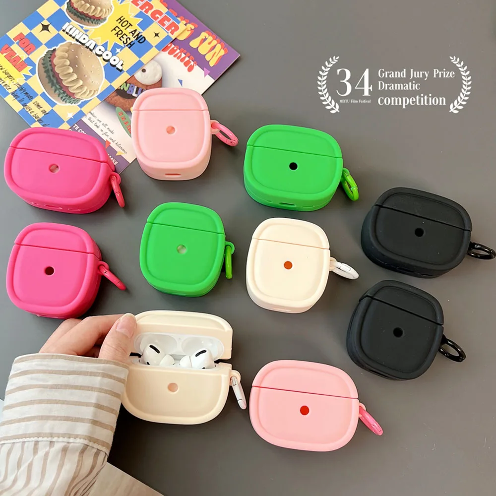 Earphone Case For Apple AirPods Pro 2 Candy Color Soft Silicone Cover Wireless Bluetooth Headphone Protective For Air Pods 1 2 3