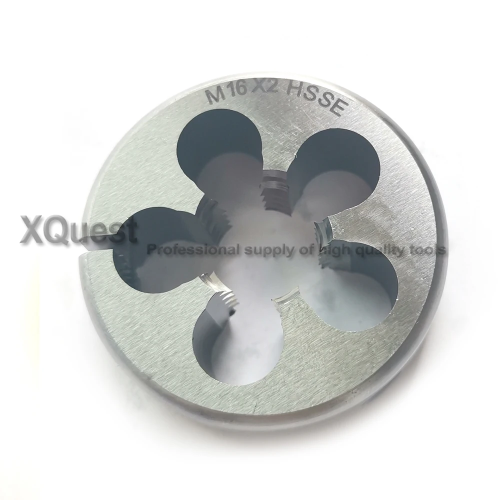 HSSE Metric thread Round Split Die M16 M16X1 M16X1.5 HSS-CO Fine Thread Adjustable dies M16X2 M16X0.5 X0.75 for stainless steel