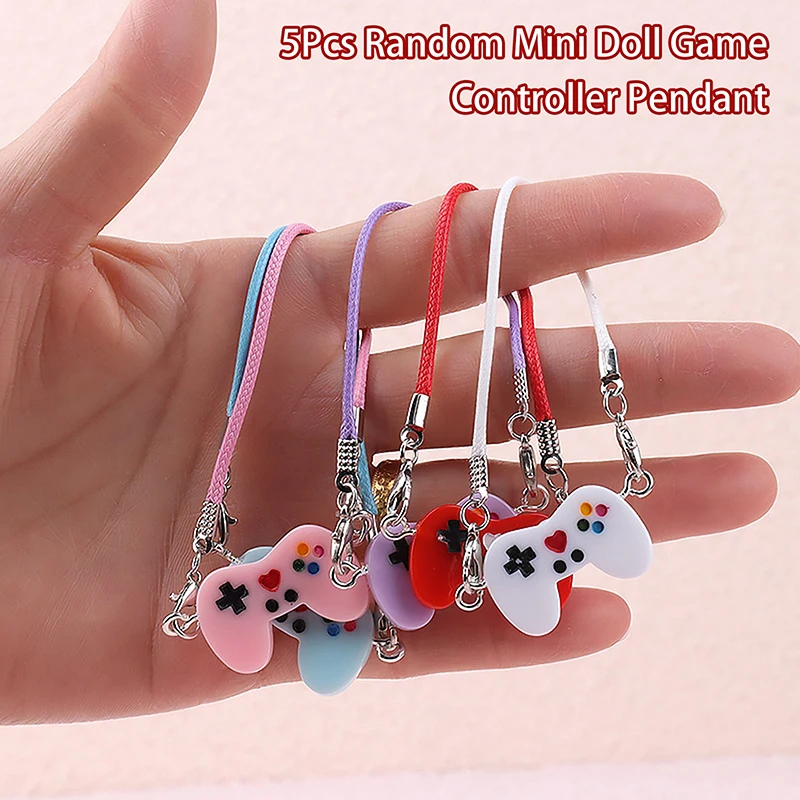 Accesorios para muñecas, 5 uds., Mini muñeca, consola de juegos portátil, modelo colgante, máquina de juego en miniatura, juguetes de decoración para casa de muñecas