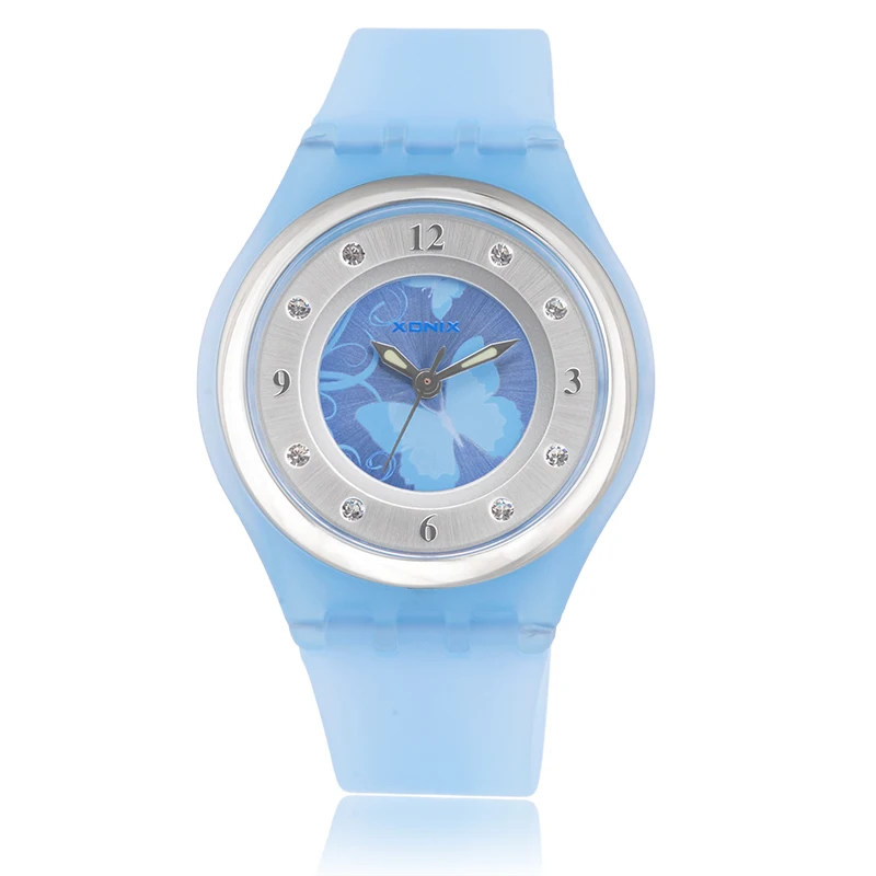 

XONIX Precision Ins Простые модные тонкие водонепроницаемые часы для девочек и женщин, учащиеся средней школы, кварцевые часы с указателем темперамента YW