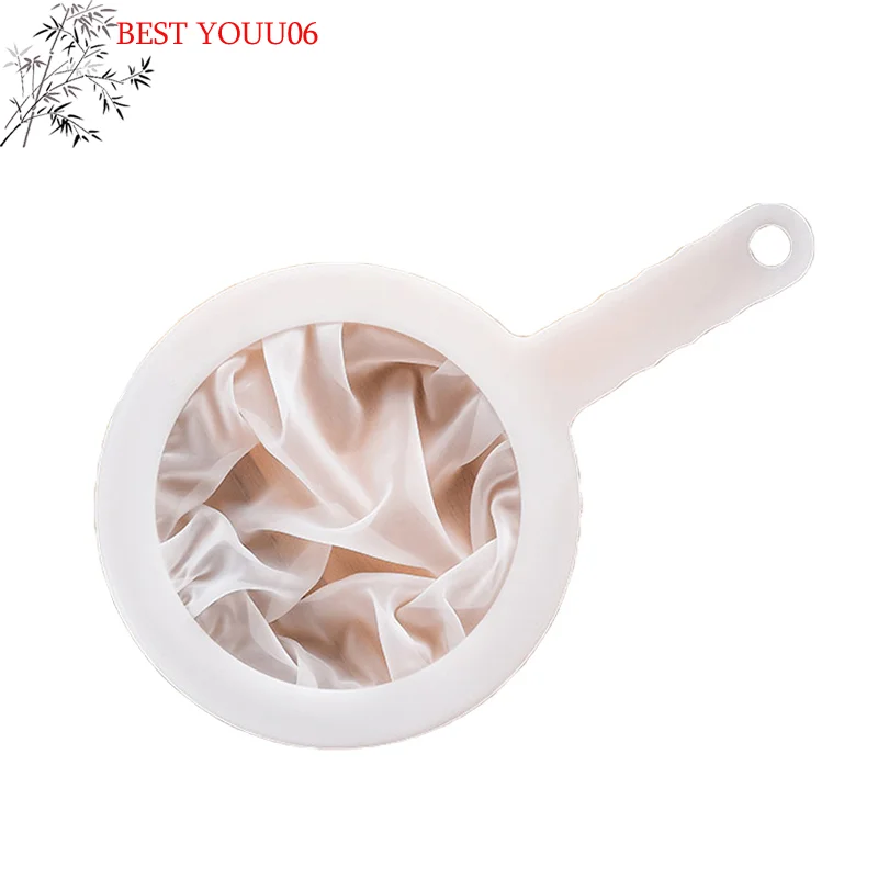 Hot Reusable Nylon Ultra Fine Filter Mesh Strainer Spoon Sieve Soy Milk Juice Coffee Food Filter Kitchen Colander