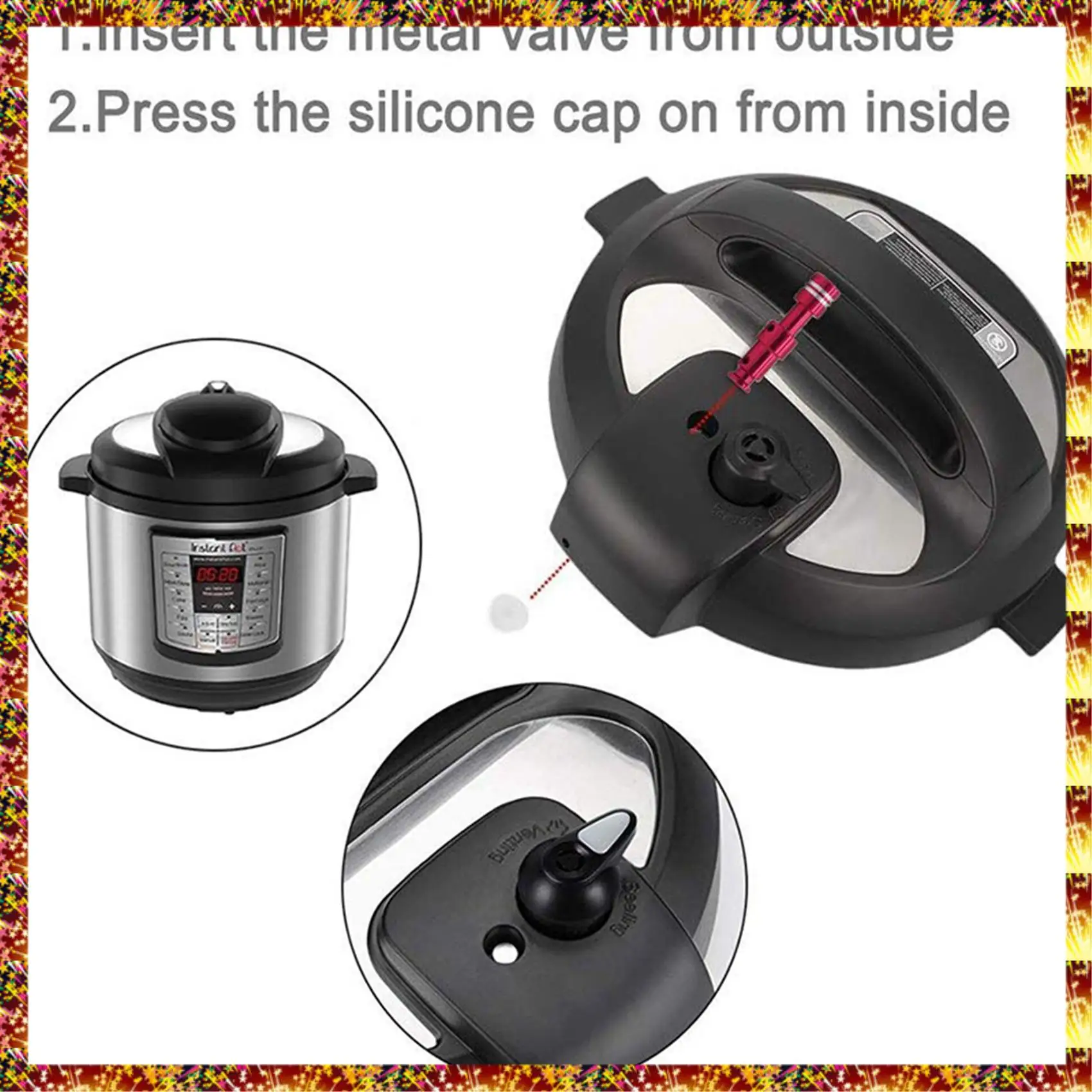 AGOUP 2X Универсальный сменный поплавковый клапан и поплавковая крышка для скороварок для Ip-Duo Ip-Lux60 Ip-Duo50 Ip-Lux50 Smart-60