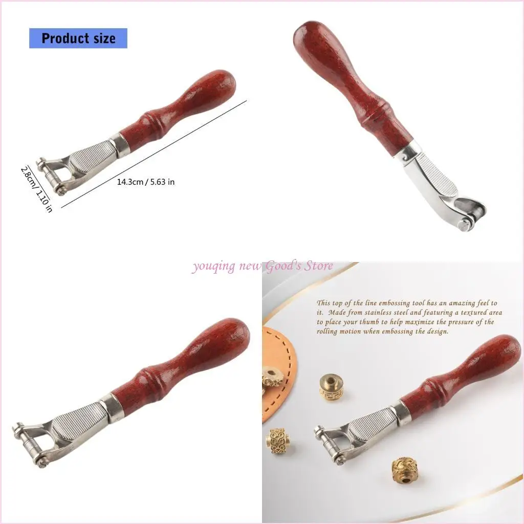 

Профессиональный инструмент для тиснения кожи 57QA с эргономичной деревянной ручкой