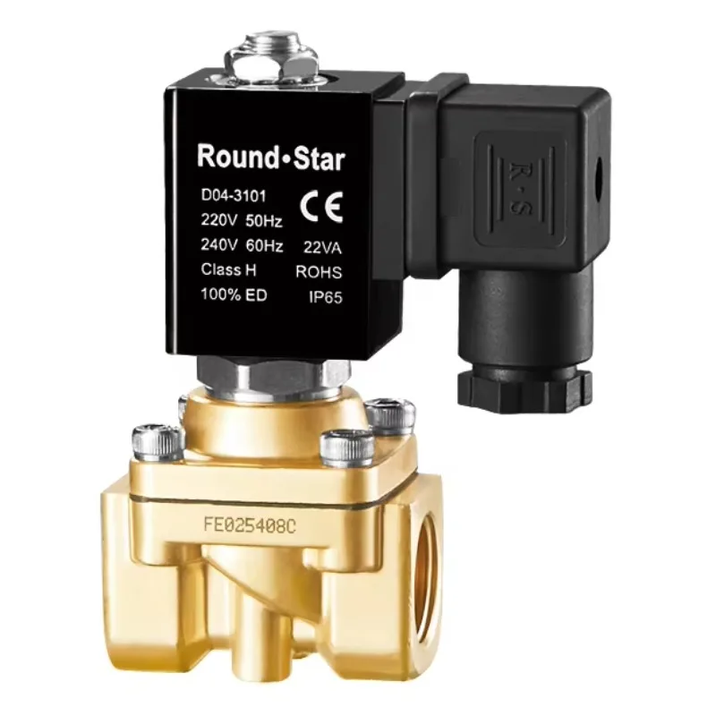 N2W-A سلسلة NSF معتمدة صغيرة الحجم صمام الملف اللولبي المباشر المفعول 1/4 '-1/2' AC220V DC24V مغلق عادة مفتوح عادة