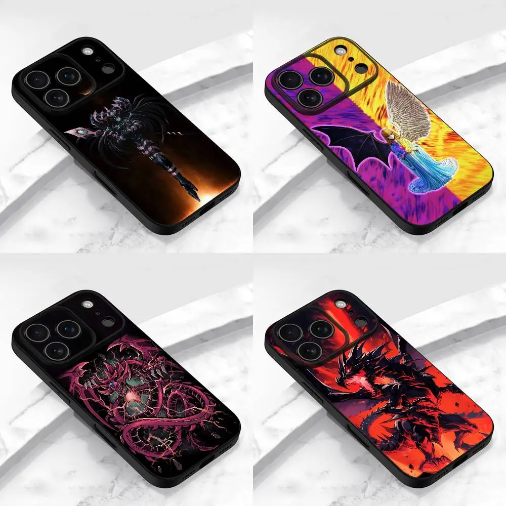 

Dragon Black Eyes Red Y-Yu-Gi-Oh Phone Case For iPhone 17,16,15,14,13,12,11,Pro,Max,Plus,E,Air,Mini Protective Black Cover