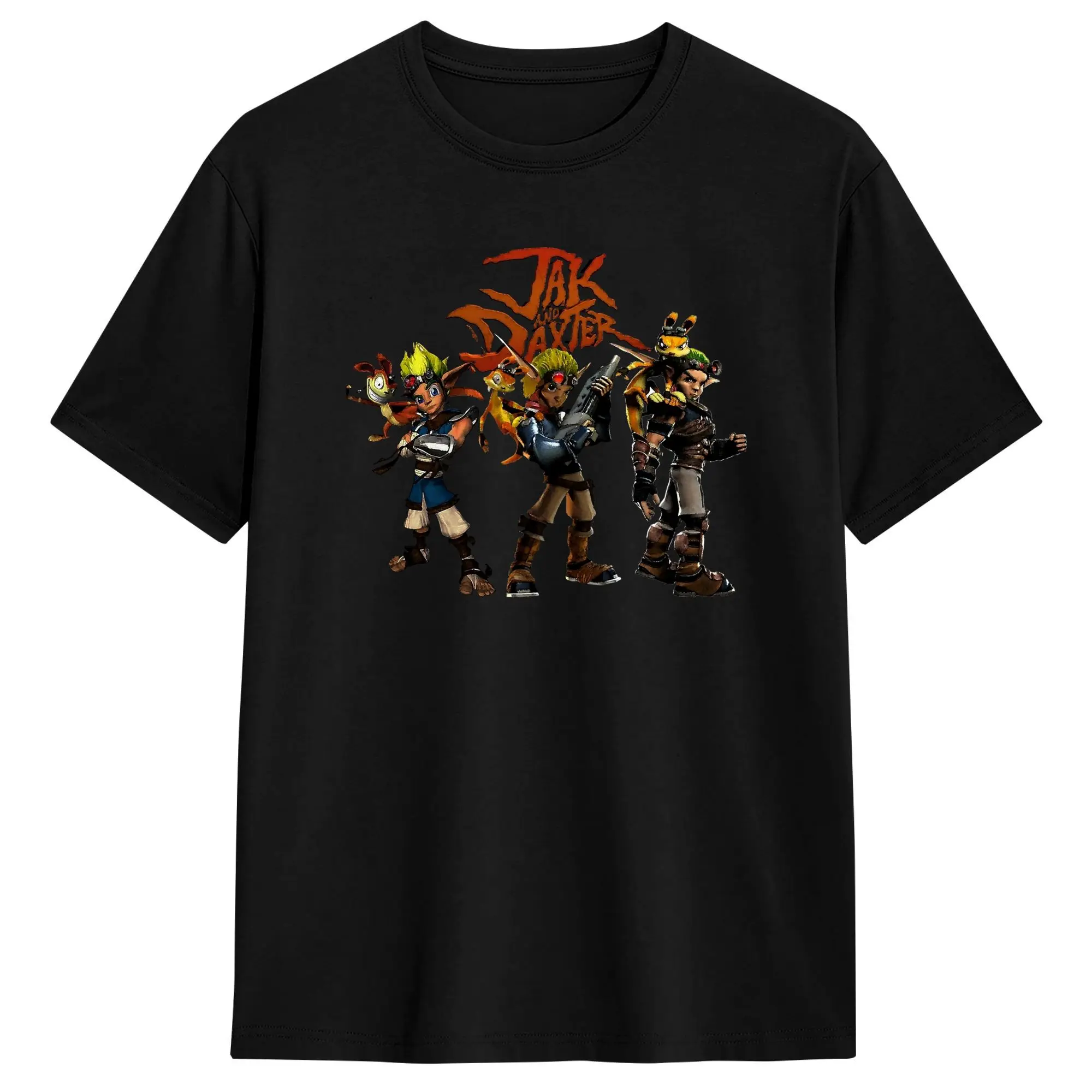 Camiseta Harajuku Beach Jak and Daxter, camisetas novedosas de algodón puro para hombre, camisetas informales de manga corta Y2K