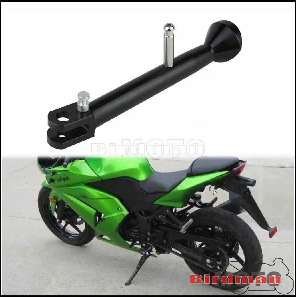 

Motorcycle Kickstand Adjustable length Side Stands For KAWASAKI NINJA EX250 EX 250 2008 2009 2010 2011 2012 Kick Support Parking