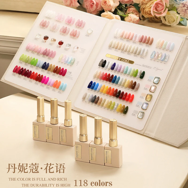 DANNY COLL High Quality 118 Colors Multicolor Nail Gel Set Nail Salon 2025 New HEMA-Free TPO-Free Non-toxic UV Gel Kit Wholesale