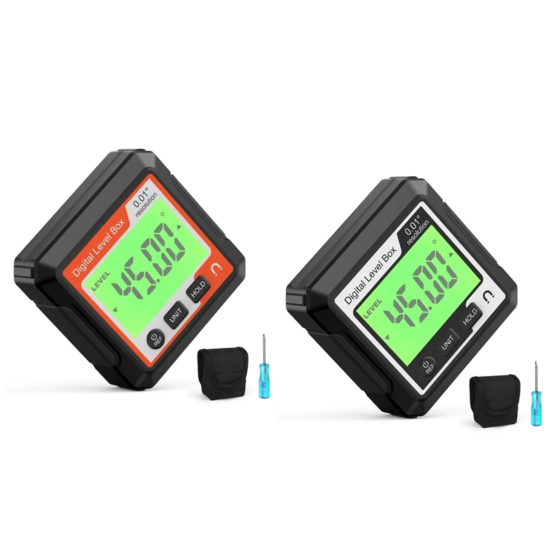 Digital Electronic Level Digital Angle Fnder 90°Magnetic Inclinometer Protractor Precision Level Box