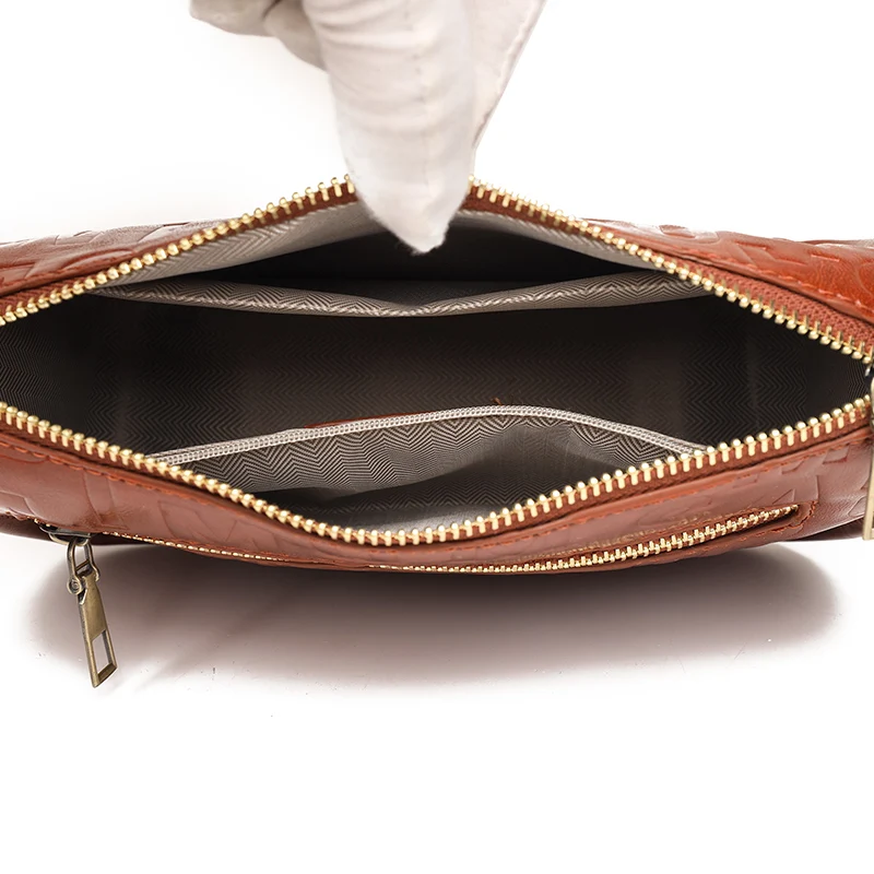 Sac messager en cuir de vachette souple pour femme, sacs à bandoulière, sac à main initié, haute qualité, mode