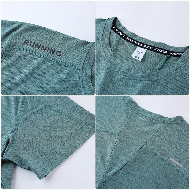 Men Badminton Top Quick Drying Boxing Training Sport Shirt Outdoor Casual Running T-shirt Summer Workout Clothes Football Tee