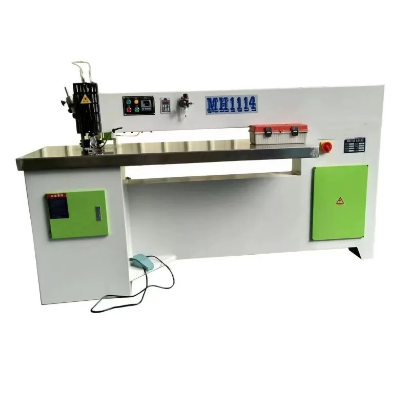 Thin wood veneer patchwork machine, frequency conversion thin wood chip patchwork machine, adjustable speed automatic