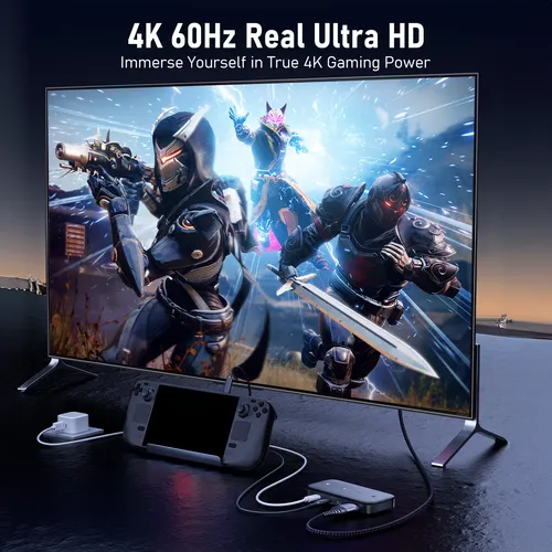 Imagen 2 del producto Lemorele H200 USB-C KVM Switch USB HUB 4k @ 60Hz Dual HDMI a HDMI 100W PD Plug And Play 480 Mbps KVM Switcher para PC portátil