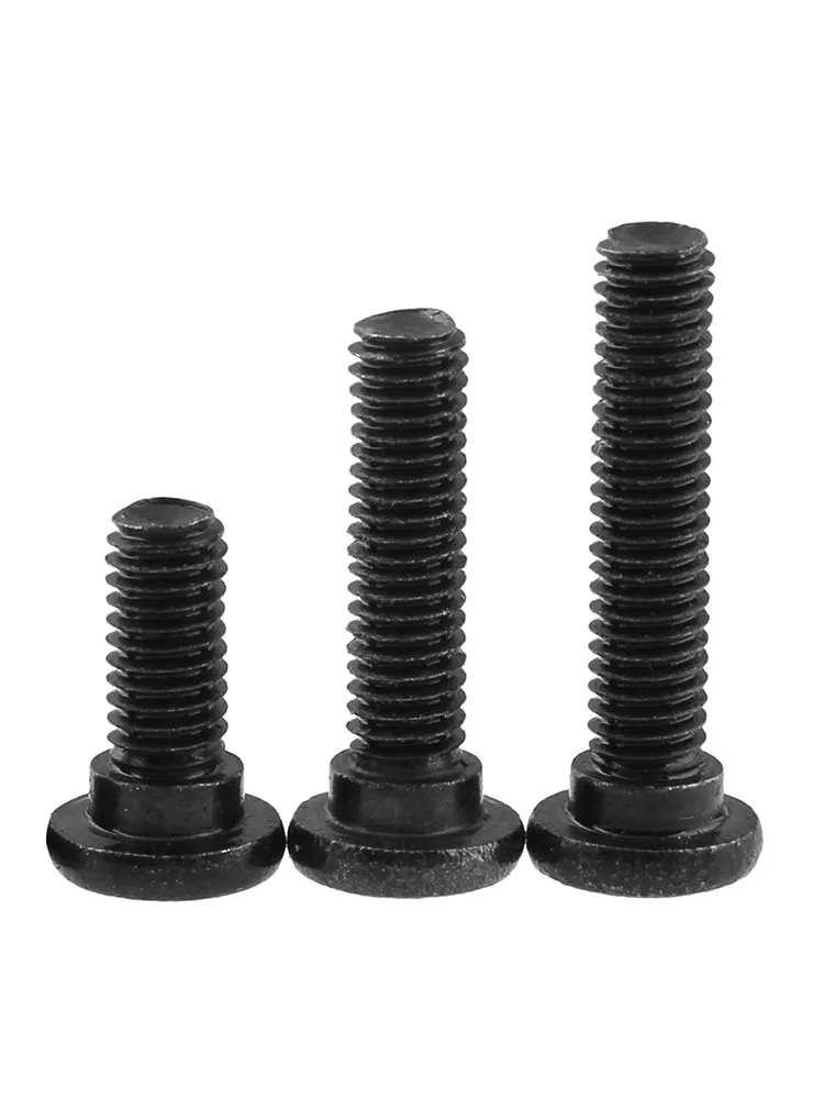 5PCS 12.9 Black Hexagonal Small Plug Screw Model Shoulder Step Pressing Plate Positioning Screw M2.5/M3 Bolt Length 4/5/6/8/10mm