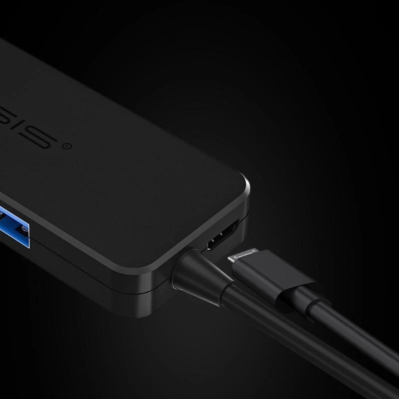 Leichtes Hub-USB-Adapter USB USB 2.0 4-Port External Splitter Hochgeschwindigkeit für PC für Laptop Computer Accessor