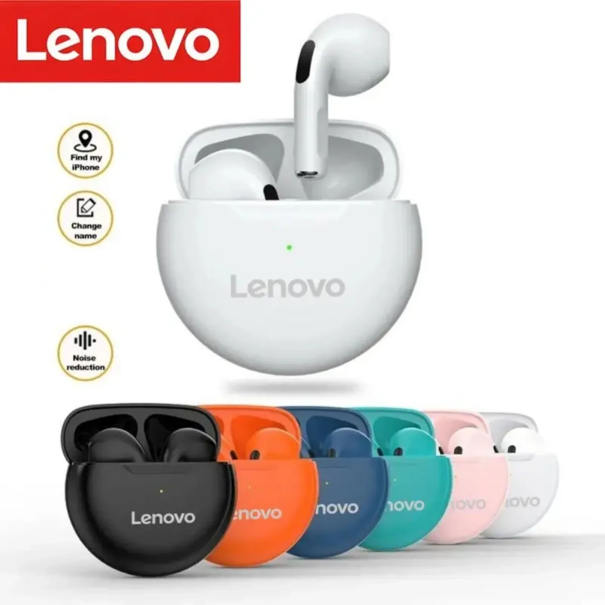 Oryginalne słuchawki słuchawki Lenovo Air Pro 6 TWS 9D HIFI słuchawki douszne Bluetooth muzyka dla IPhone IOS Android słuchawki bezprzewodowe