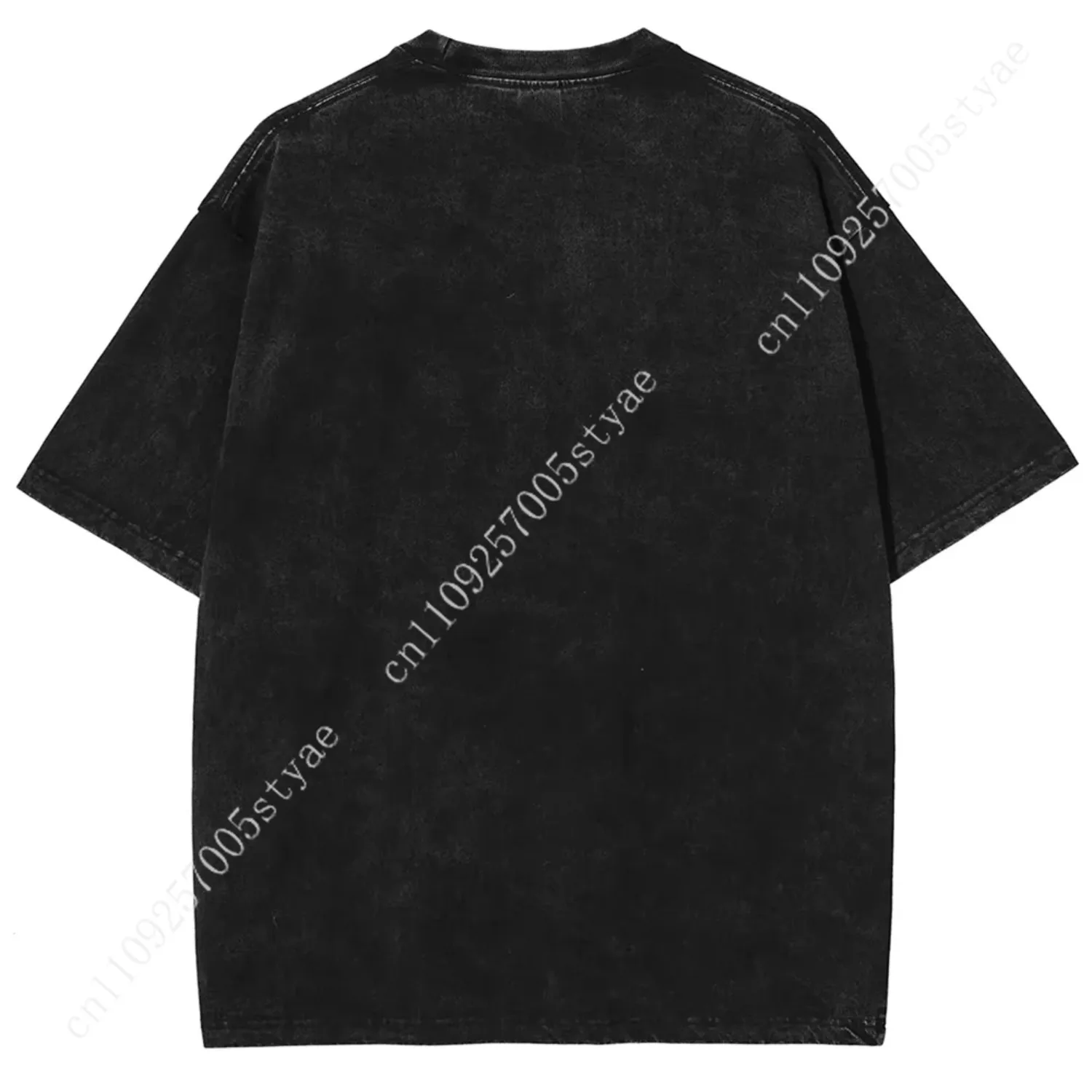 Yami Sukehiro Graphic Tshirt Black Clover Manga Cotton T-shirt for Men Short Sleeve Clothing Oversized Tee Male Washed T Shirt