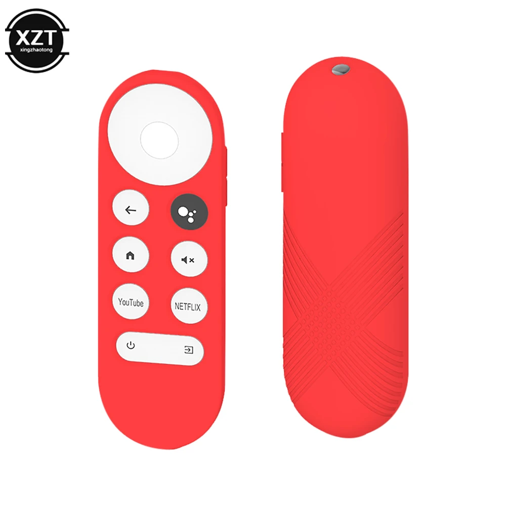 Non-slip Soft Silicone Case For Chromecast Remote Control Protective Cover Shell for Google TV 2020 Voice Remote Control