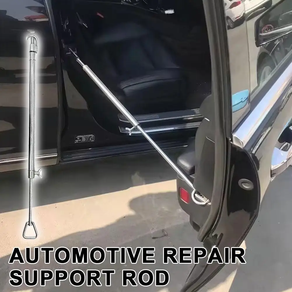Adjustable Car Engine Hood Lifting Rod Stretching Support Bar For Sheet Metal Dent Repair Auxiliary Puller Hook Rod Hand To O1H0