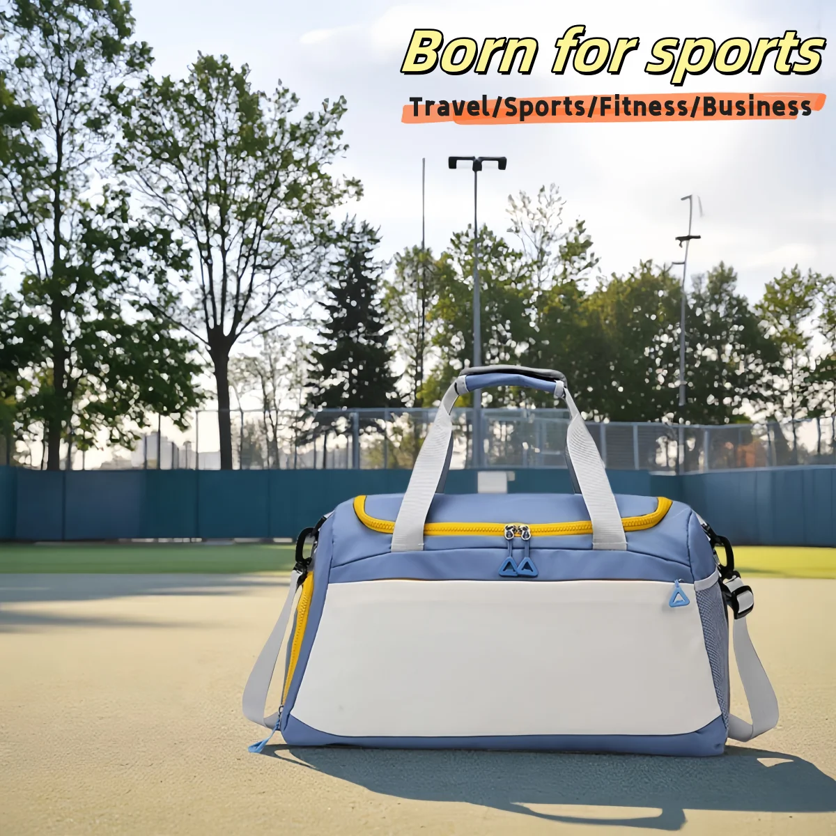 

Large Capacity Gym Bag Spacious Sports Tote Water-Resistant Sport Bag Fashionable Gym Tote Stylish Athletic Carryall