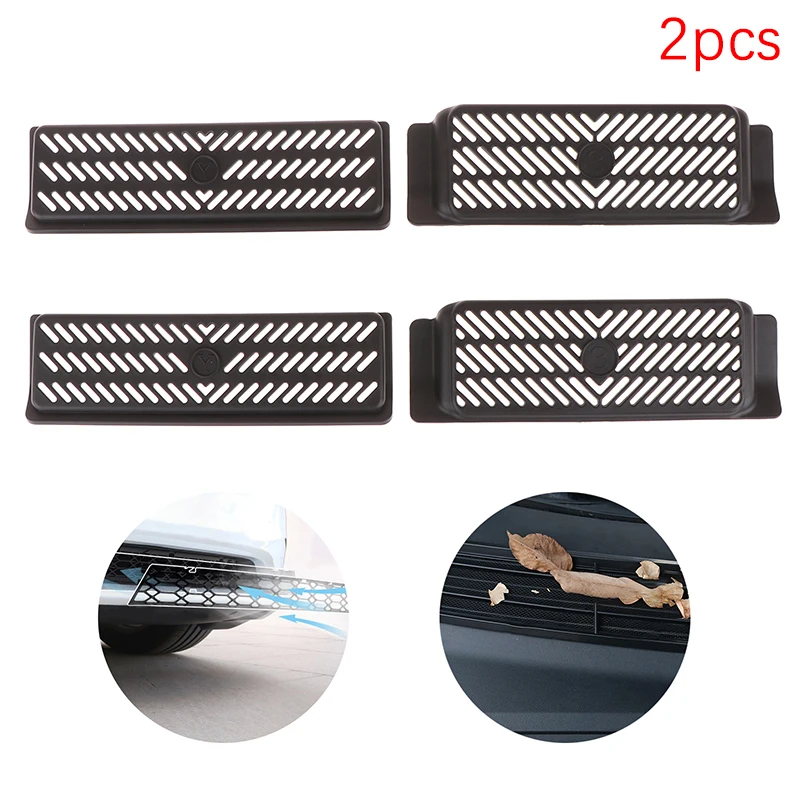 2 Pcs Car Air Intake Protective Mesh Cover Bug Screen Water Bar Filter Car Guard Car Trim Accessories One Piece Detachable