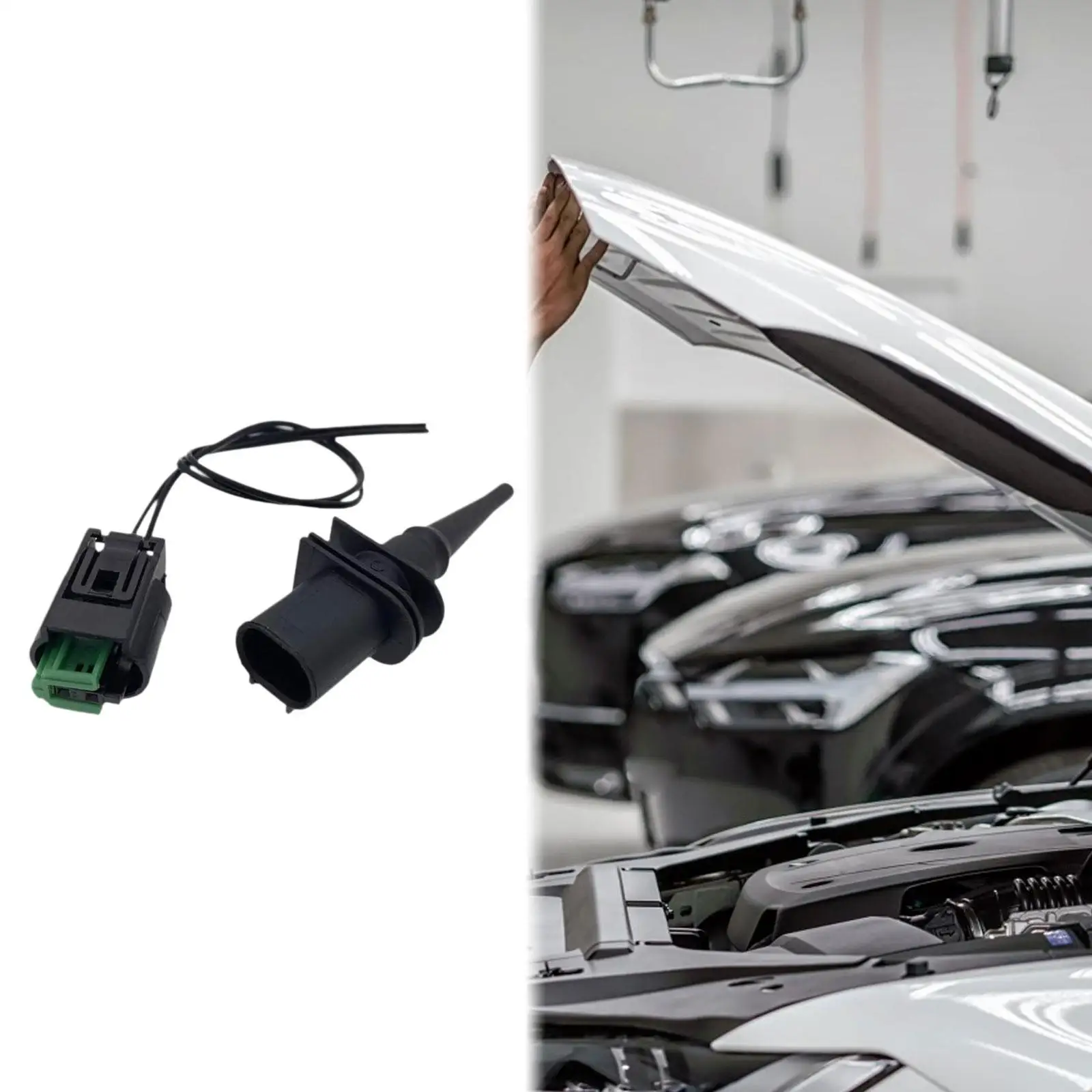 

Датчик температуры воздуха, черный ПП, износостойкий автомобильный детектор для BMW 128I 135I 325CI 330I 530XI серии