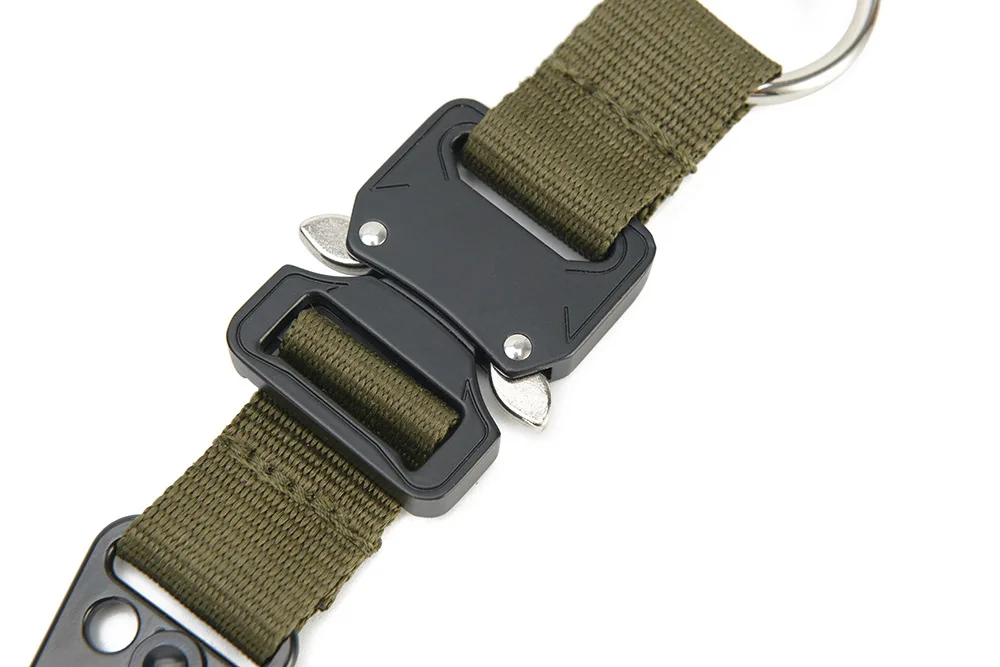 Tactical Gear Keychain Clip for Mens Tactical Molle Accessories Nylon Belt Key Chain Loop Webbing Key Clip with Molle Bags