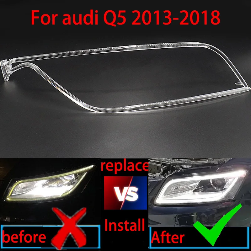 For Audi  Q5 S5 2013-2018  DRL Car Aperture Hernia Headlight Guide Daytime Running Light Tube LED Light Bar White Light