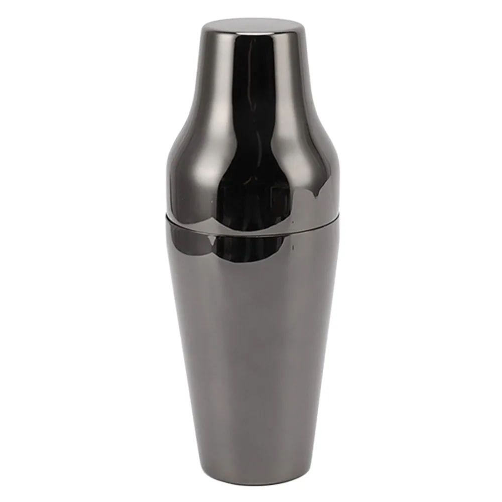 2 Piece French Style Stainless Steel Stainless Steel Drink Shaker Dishwasher Safe Drink Shaker Set 2 Section Drink Mixer Picnic