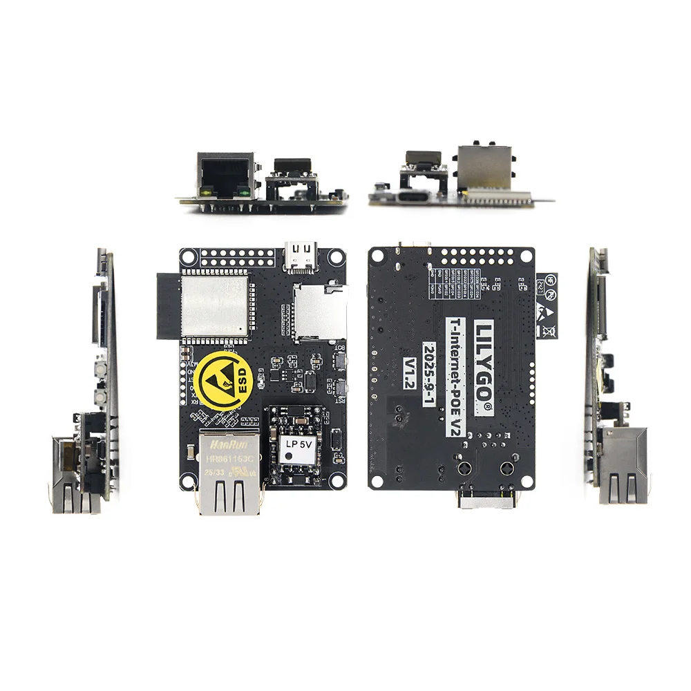LILYGO ® TTGO T-Internet-POE ESP32-WROOM LAN8720A Chip Ethernet Adapter und Downloader Erweiterungsplatine Programmierbare Hardware – Detail 17