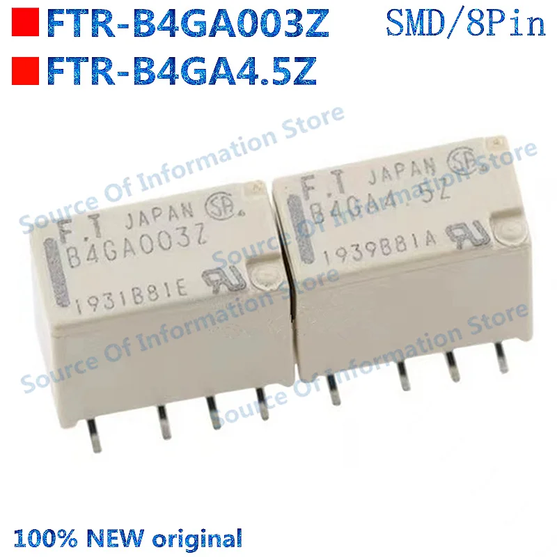 

10PCS FT Relay FTR-B4GA003Z-B05 3V FTR-B4GA4.5Z-B05 4.5V SMD/8Pin Signal Relay 100% New Original