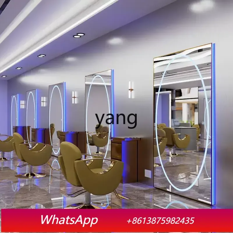 CX Internet celebrity hair salon with light, mirror perm and dyeing area, wall-mounted mirror, dedicated to hair salon