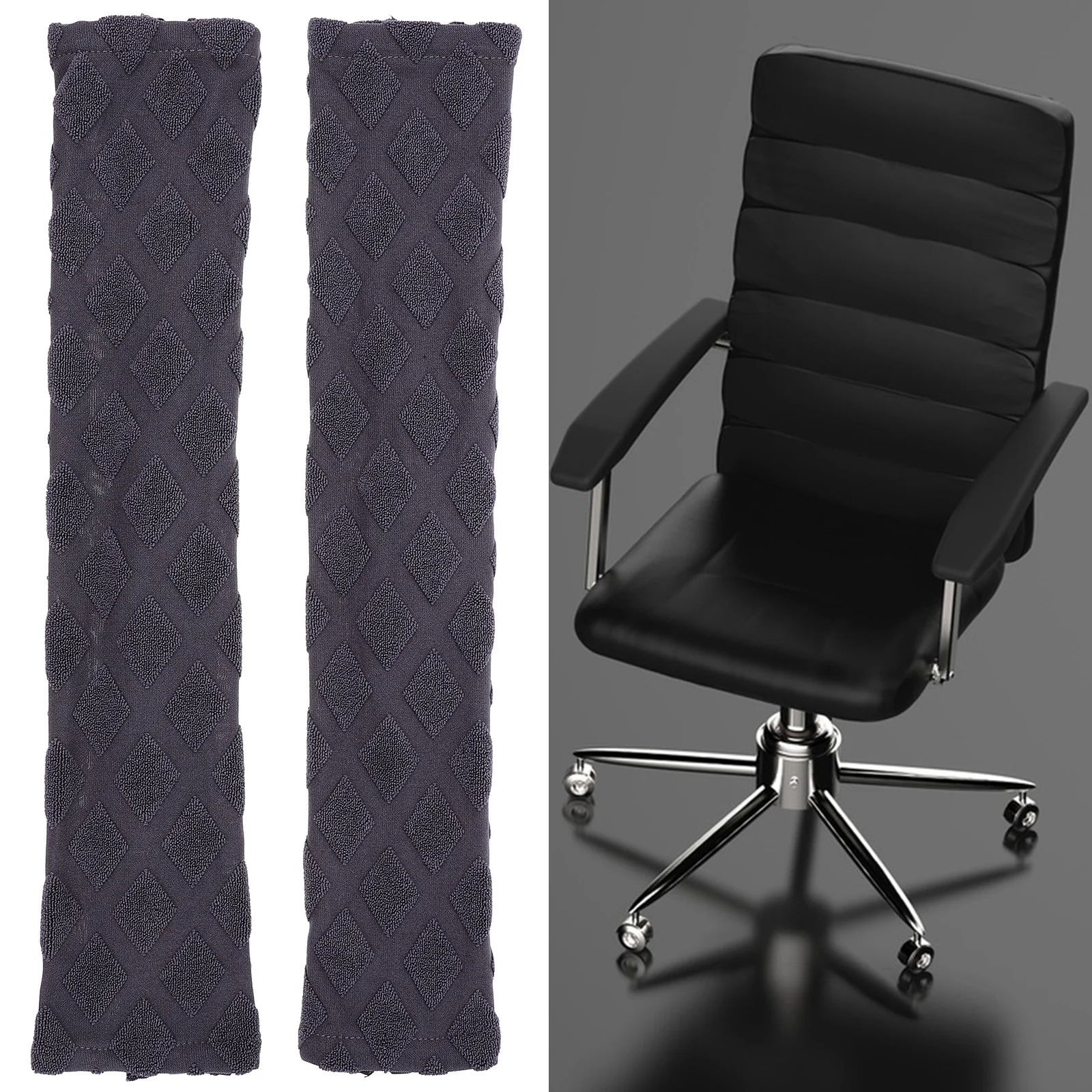 

2Pcs Office Chair Armrest Sleeve Armrest Covers for Chairs Elastic Protective Cover Easy Match Decor Arm Rest Covering