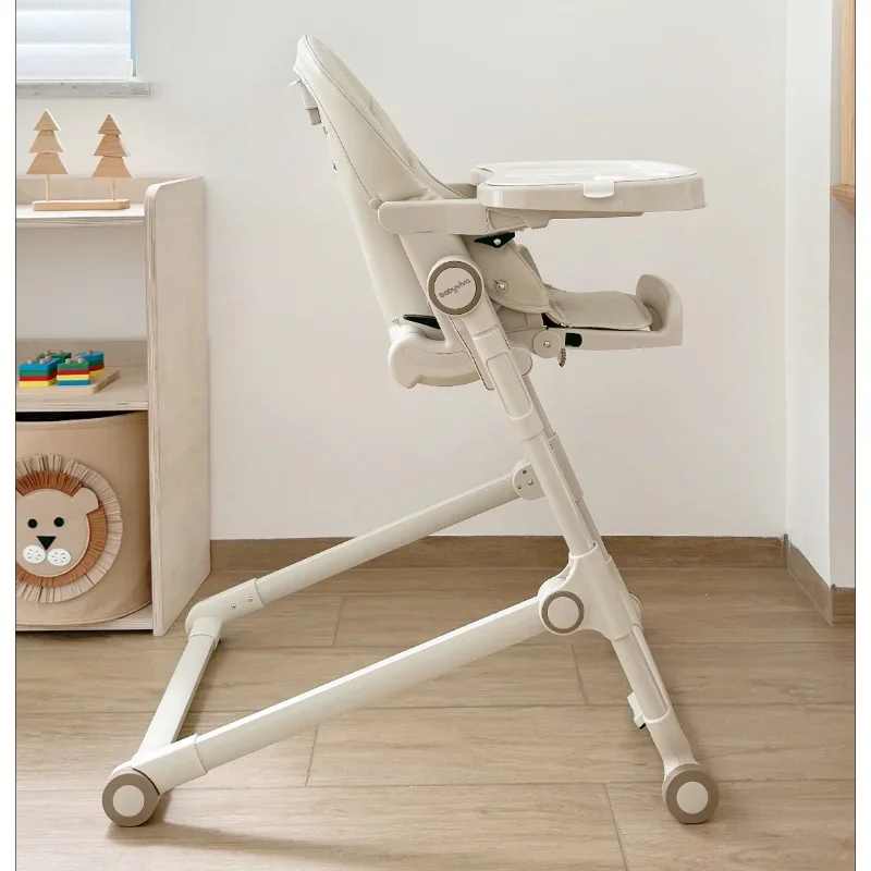 Babyviva-silla alta plegable de altura ajustable para bebé, mueble multifuncional con mesa para comer, para crecimiento de niños, para uso doméstico