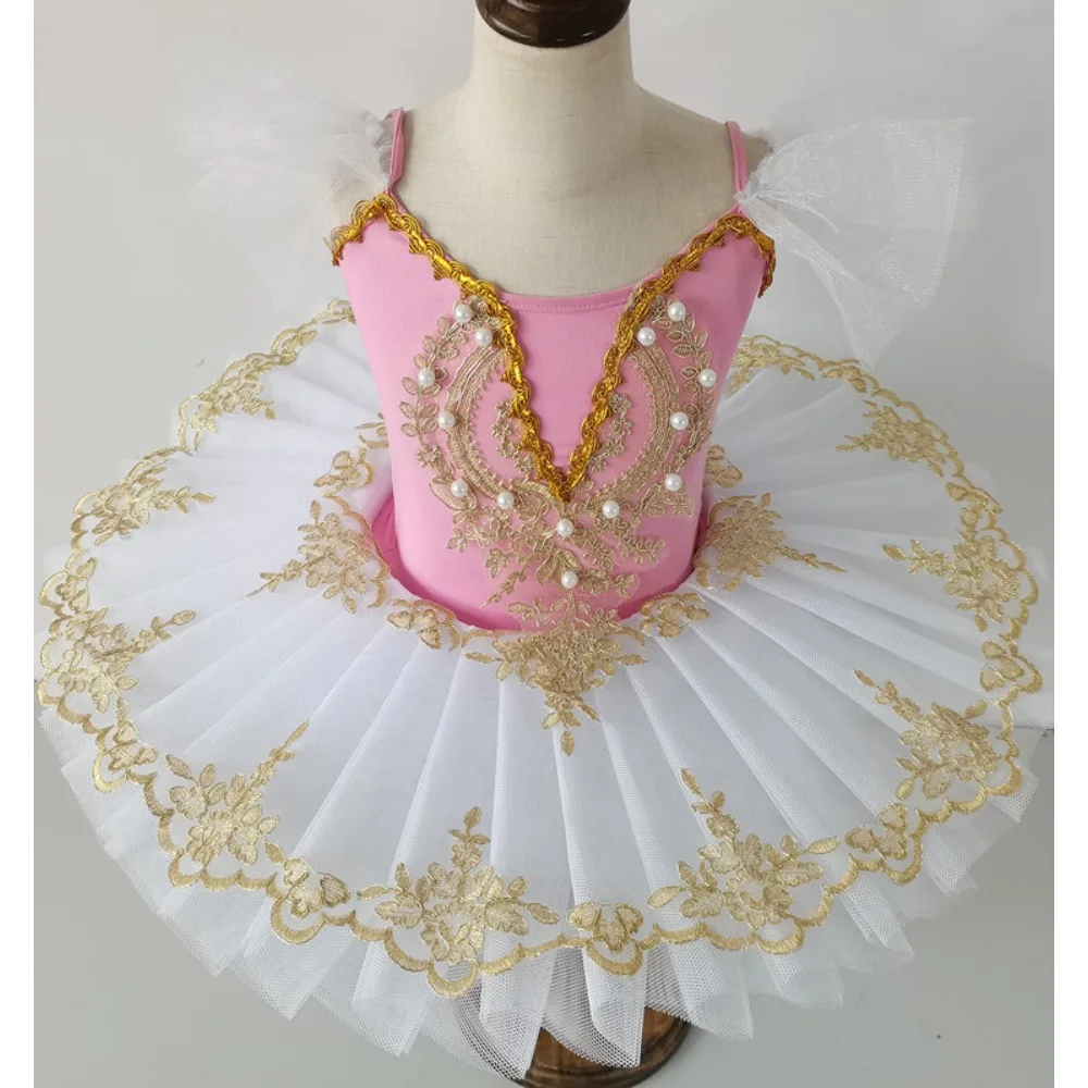 Stage Costumes Fairy Kids Clothes Performance Elegant Leotards for Girls Dress Dance Wear Ballet Tutu Princess Children Clothing