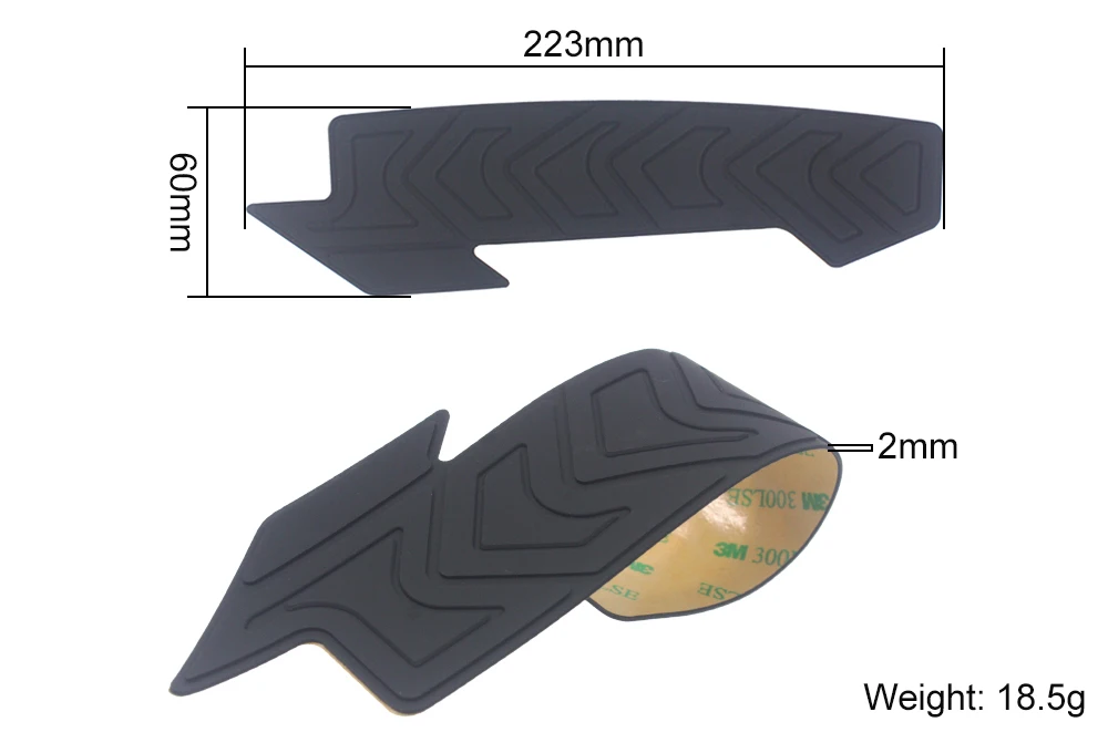 HEPPE Fahrradrahmen Kratzfester Schutzaufkleber MTB Rennrad Anti-Kratz-Aufkleber Fahrrad Silikon Schutz Kettenschutz – Detail 3