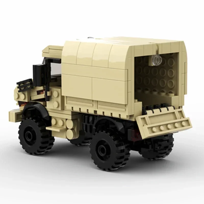 Moc-bloques de construcción de vehículos del ejército alemán, modelo militar U4000, tecnología Modular, juguetes de ensamblaje, regalos de vacaciones