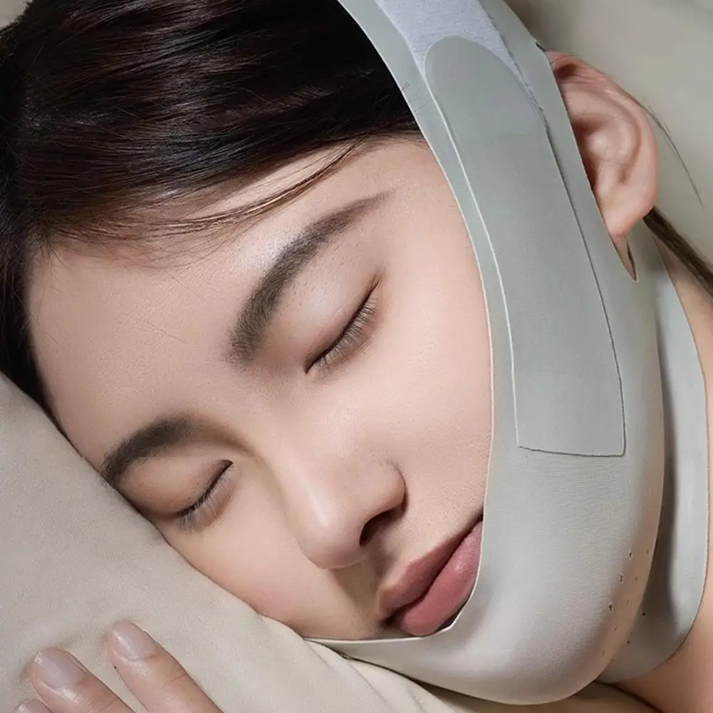 ضمادة رفع الوجه من بيوتي، حزام تنحيف الوجه على شكل حرف V، مخفض الذقن المزدوج، حزام العناية بالبشرة قابل للتعديل وقابل لإعادة الاستخدام #5