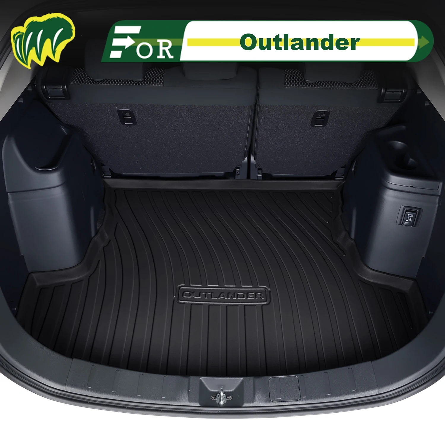 

Для Mitsubishi Outlander 2013-2025 TPE индивидуальный коврик для багажника автомобиля коврик для багажника 3D-образный коврик для багажника защитный коврик для заднего багажника