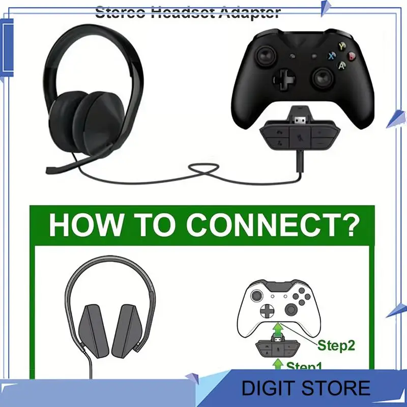 

DIGIT-Stereo Headset Adapter For One And Series X S Controller - For One And Series X S Controller