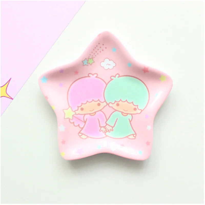 Sanrio Anime Hello Kitty My Melody KEROPPI LittleTwinStars Cartoon Dinner Plate Baby Eating Small Ceramic Shell Dish Platos