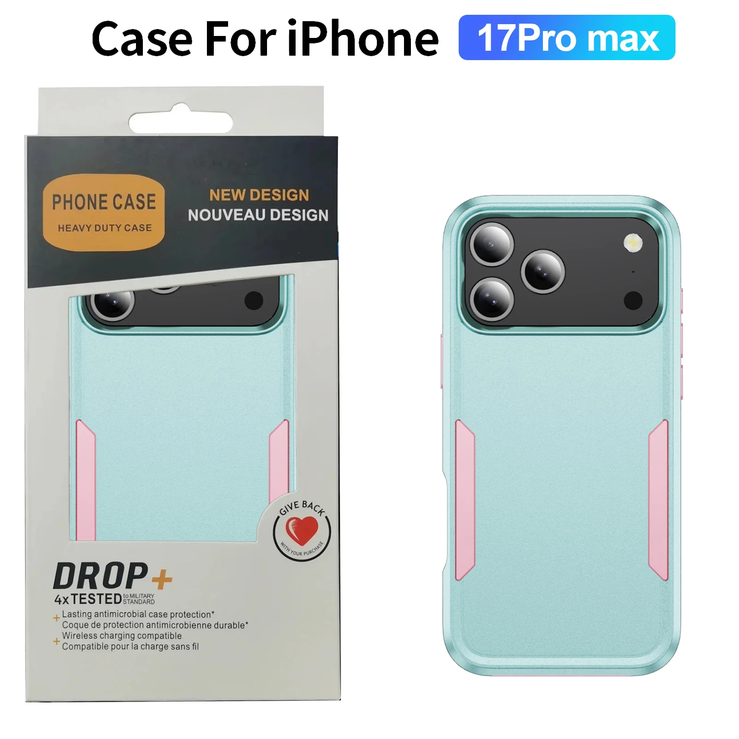 

Высококачественный гибридный прочный защитный чехол для IPhone 17 Pro Max Air 16E 15 14 Plus 13 12 11 Улучшенный чехол OTT-BOX с защитой от падения