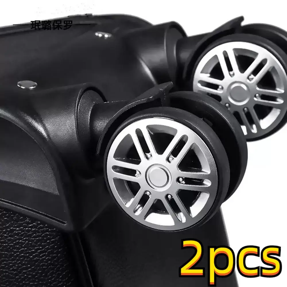 HOT 2Pcs Dual Roller Luggage Spinner Casters A19 Silent Suitcase Wheels Universal 360 Degree Swivel Wheels For Travel Suitcase