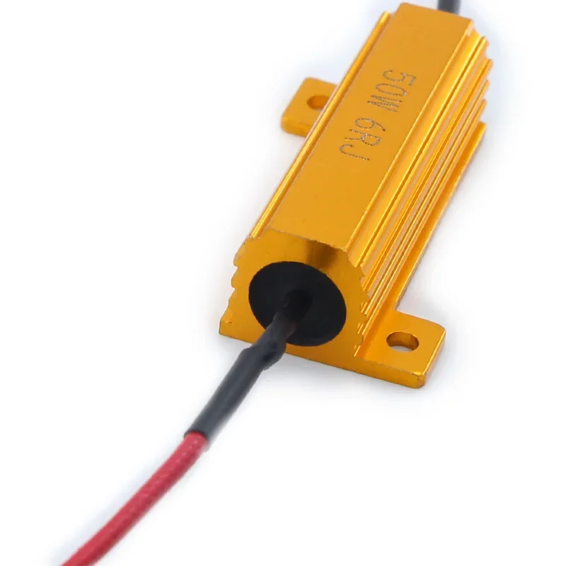 2X 50W LED Bulb  Brake Turn Signal Light Fog Lamp Load Resistor Fix Error Fast Flash 7443 W21W 7440 P21/5W 1157 P21W 1156 PY21W