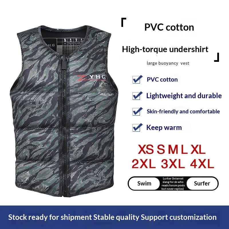 

Neoprene Life Jacket The Fishing Vest Jacket Watertsport Adult Children Life Vest Clothes Swim Skating Ski Rescue Boats Drifting