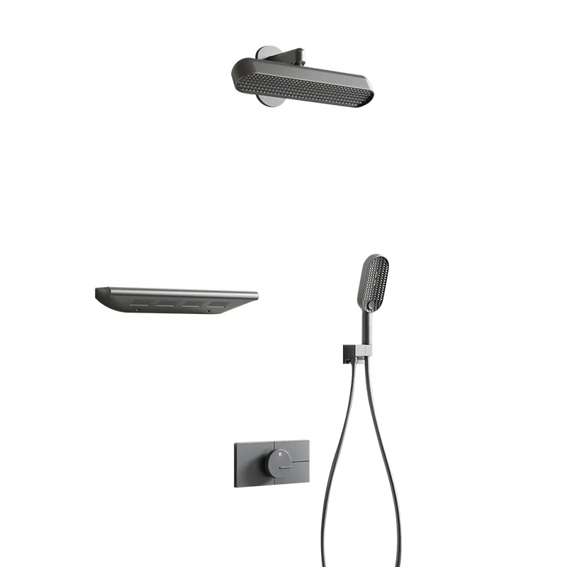 

Luxury all-copper concealed shower, constant temperature into the wall, shower pre-embedded