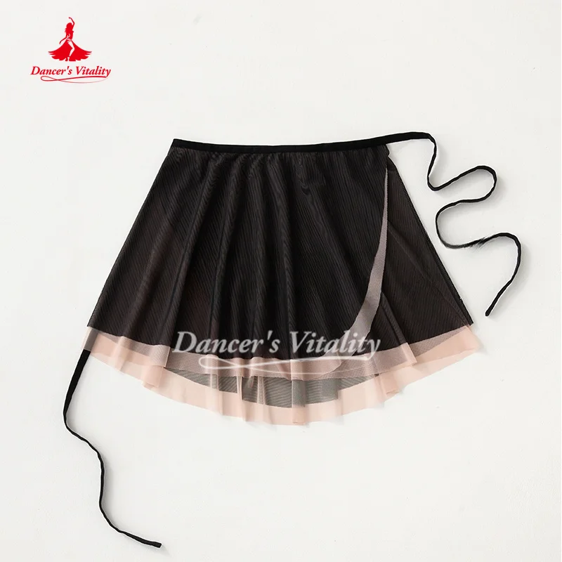 ballet-tutu-skirt-double-layer-mesh-skirts-women's-yoga-gymnastics-art-examination-practice-clothes-dancing-training-clothing