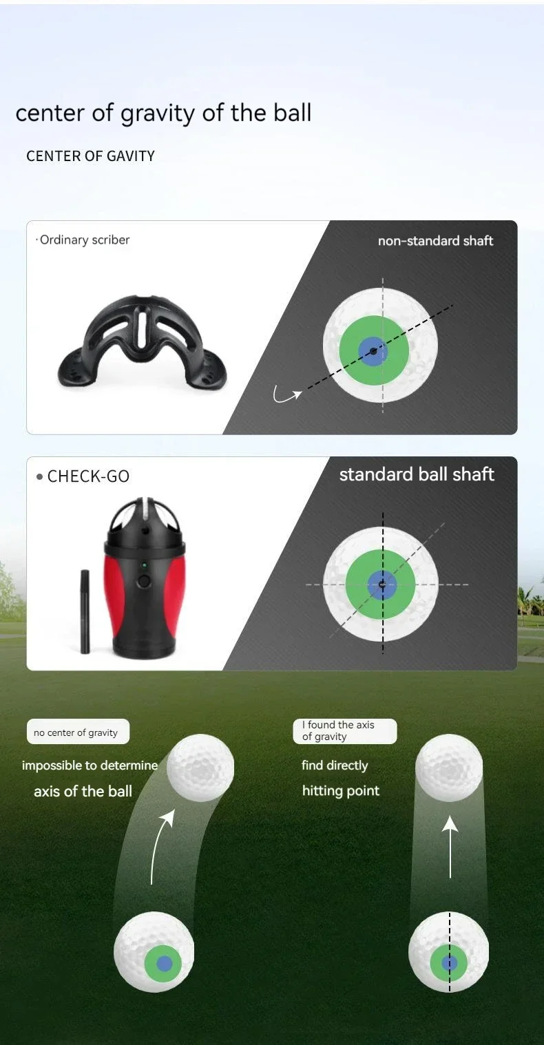 PGM Golf Electric Scriber Finds Rotates Center Of Gravity Distribution Line LED Ball Painter Accessories Ball Spot Marker Tool