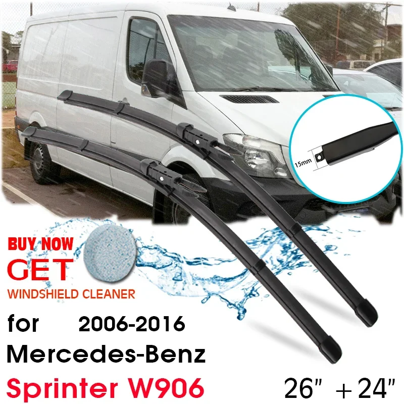 Car Wiper Blade Front Window Windshield Rubber Silicon Wipers For Mercedes-Benz Sprinter W906 2006-2016 26